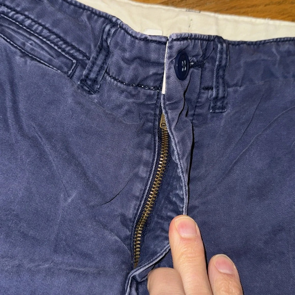 💥GAP KIDS BOYS NAVY BLUE LINED PANTS BOTTOMS 16 REG COTTON CHINO 2016 Collection - Picture 9 of 12